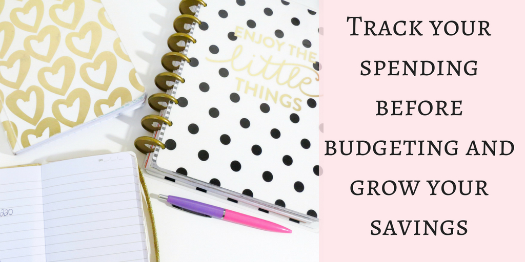 Track your spending with the tracker, planner