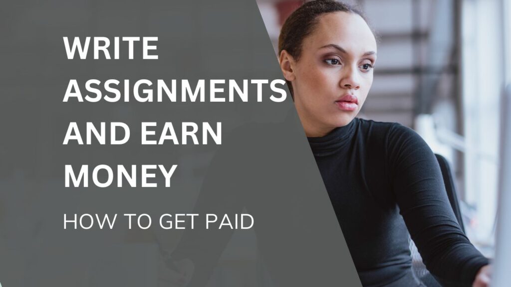write assignments and earn money